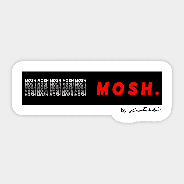 Mosh Red Sticker by Reactionforce